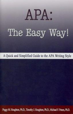 Apa-- The Easy Way 0923568557 Book Cover