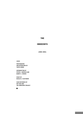 Taryn Simon: The Innocents 163345083X Book Cover
