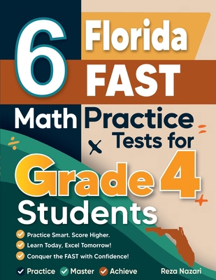 6 Florida FAST Grade 4 Math Practice Tests B0GH6JJYB8 Book Cover