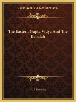 The Eastern Gupta Vidya And The Kabalah 1162850698 Book Cover