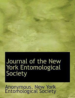 Journal of the New York Entomological Society 1140507524 Book Cover