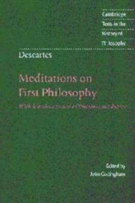 Descartes: Meditations on First Philosophy: Wit... 0521552524 Book Cover