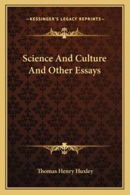 Science And Culture And Other Essays 1162957247 Book Cover