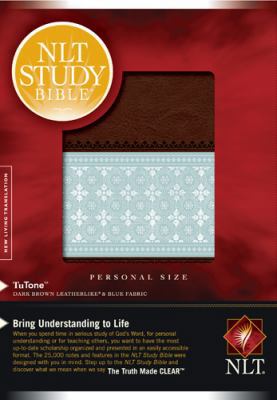 NLT Study Bible, Personal Size, TuTone (Leather... 1414338600 Book Cover