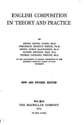 English Composition in Theory and Practice 153328928X Book Cover