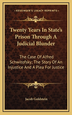 Twenty Years In State's Prison Through A Judici... 1163837474 Book Cover