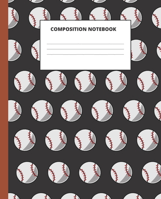 Paperback Composition Notebook: Baseball Notebook; Baseball Player Wide Ruled Notebook; journal for girls boys, kids, elementary school students and teachers: Gift for baseball fans; School supplies Book