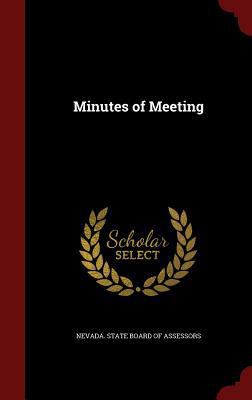 Minutes of Meeting 1296743225 Book Cover