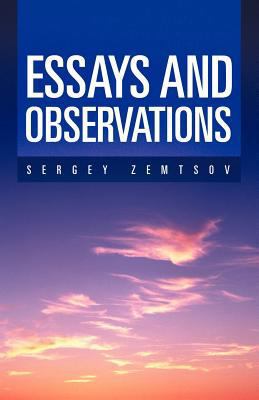 Essays and Observations [Russian] 1475927924 Book Cover