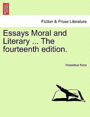 Essays Moral and Literary ... the Fourteenth Ed... 1241132062 Book Cover