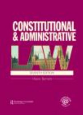 Constitutional & Administrative Law 0415458293 Book Cover