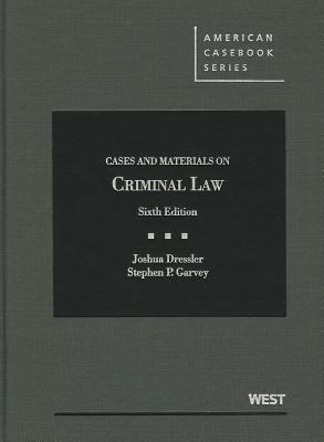 Cases and Materials on Criminal Law 0314279822 Book Cover