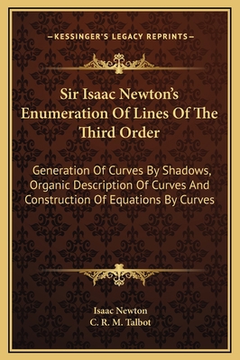 Sir Isaac Newton's Enumeration Of Lines Of The ... 1169262651 Book Cover