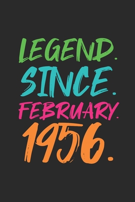 Legend Since February 1956: Journal for Birthday Gift Idea - Graph Ruled Notebook
