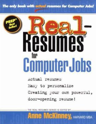 Real-Resumes for Computer Jobs 1885288085 Book Cover