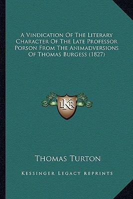 A Vindication Of The Literary Character Of The ... 1166482022 Book Cover