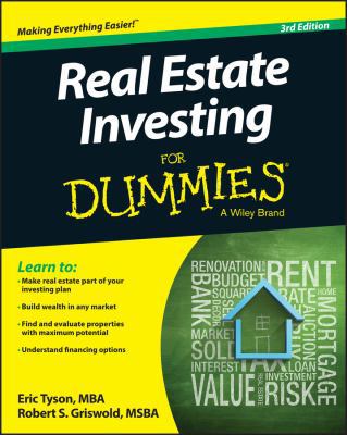 Real Estate Investing for Dummies 1118948211 Book Cover