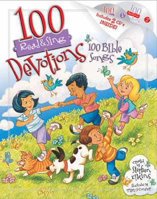 100 Read & Sing Devotions, 100 Bible Songs [Wit... 1400317169 Book Cover