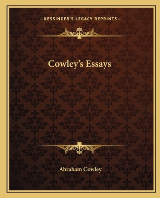 Cowley's Essays 1162658703 Book Cover