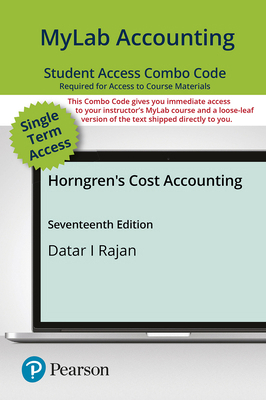 Mylab Accounting with Pearson Etext -- Combo Ac... 0136714994 Book Cover