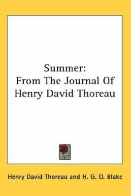 Summer: From the Journal of Henry David Thoreau 0548113572 Book Cover