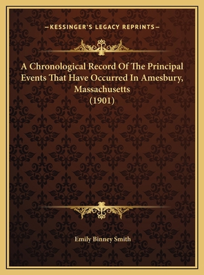 A Chronological Record Of The Principal Events ... 1169591981 Book Cover