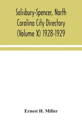 Salisbury-Spencer, North Carolina City Director... 9354044077 Book Cover