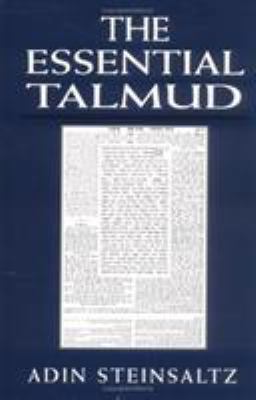 The Essential Talmud 0876681607 Book Cover