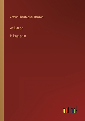 At Large: in large print 3368333429 Book Cover