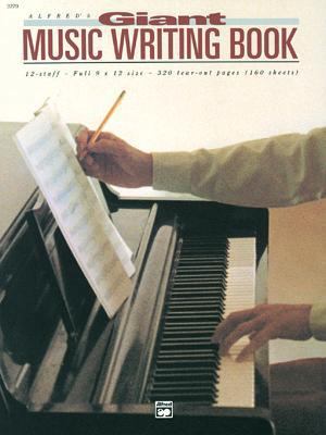 12 Stave Music Writing Book: Perforated, Perfec... 0739016164 Book Cover
