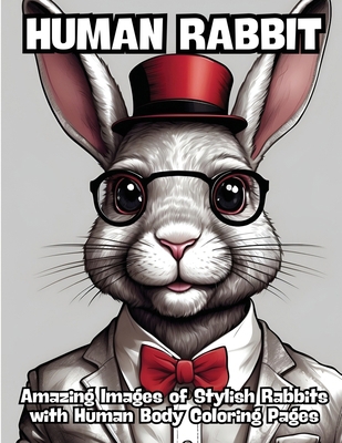 Human Rabbit: Amazing Images of Stylish Rabbits... B0CSSSPNBM Book Cover