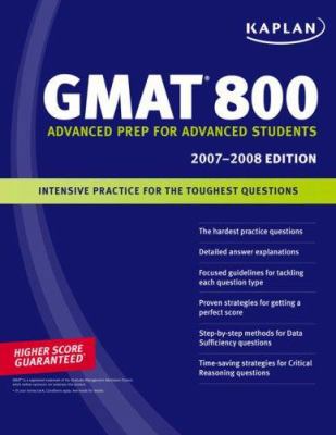 Kaplan GMAT 800 1419550969 Book Cover