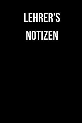 Lehrer's Notizen: A5 [German] 1073099458 Book Cover