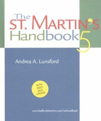 The St. Martin's Handbook: With 2003 MLA Update 0312413149 Book Cover