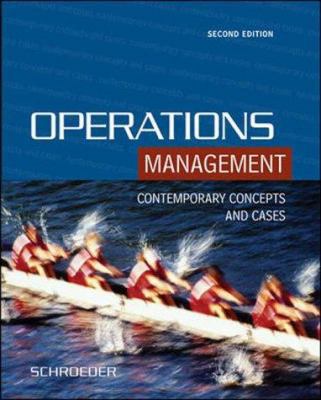 Operations Management : Contemporary Concepts a... 0071121277 Book Cover