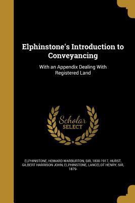 Elphinstone's Introduction to Conveyancing 1362089303 Book Cover