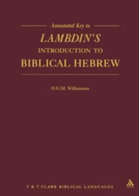 Annotated Key to Lambdin's Introduction to Bibl... 1850750459 Book Cover