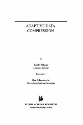 Adaptive Data Compression 0792390857 Book Cover