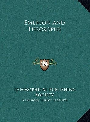 Emerson And Theosophy 1169452507 Book Cover