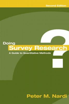 Doing Survey Research: A Guide to Quantitative ... 0205446094 Book Cover