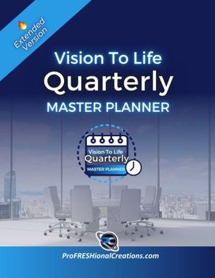 Hardcover Vision to Life Quarterly Master Planner Book