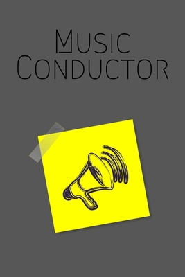 Music Conductor: Lined Sheet Music Notebook & Wide Staff Blank Manuscript Paper | 6 Staves Per Page Notebook / Journal Gift, 100 Pages, 6x9, Speaker  Cover, Matte Finish