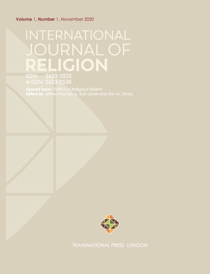 International Journal of Religion: Volume 1, Nu... 1912997959 Book Cover