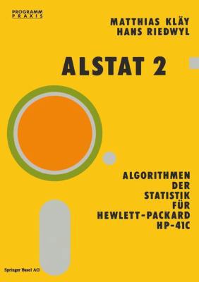 Alstat 2 Algorithmen Der Statistik Für Hewlett-... [German] 3764316527 Book Cover