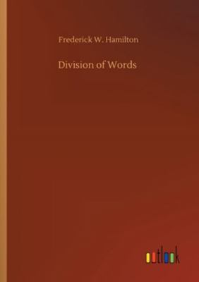 Division of Words 3752309946 Book Cover