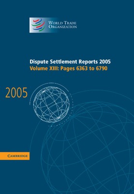Dispute Settlement Reports 2005 0521885558 Book Cover
