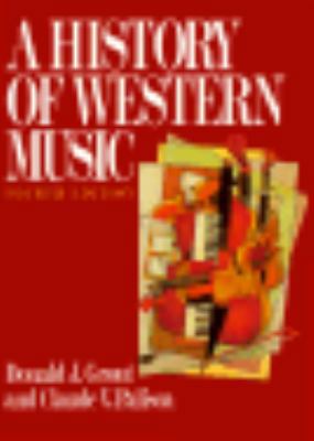 A History of Western Music 039395627X Book Cover