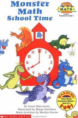 Monster Math School Time (level 1) (Hello Reade... 0590308599 Book Cover