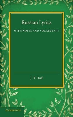 Russian Lyrics: With Notes and Vocabulary 1107646928 Book Cover