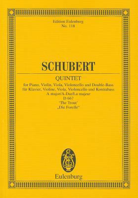 Piano Quintet in a Major the Trout: Study Score 3795761255 Book Cover